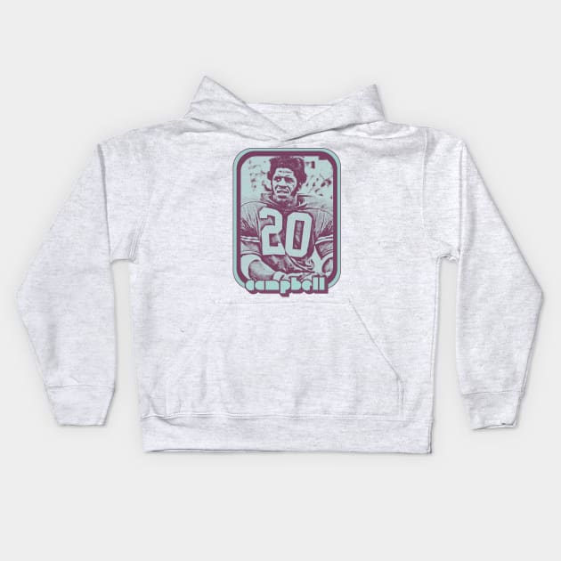 Earl Campbell /// Retro Style Football Fan Gift Design Kids Hoodie by DankFutura